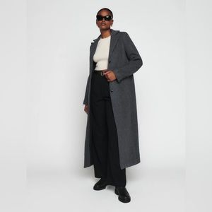 Reformation Wayne Coat Dark Grey size L NWT